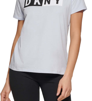 DKNY Women's Sport Logo T-Shirt Blue Size Medium