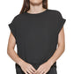 DKNY Women's Dolman Sleeve Top Black Size Small