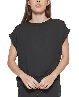 DKNY Women's Dolman Sleeve Top Black Size Small