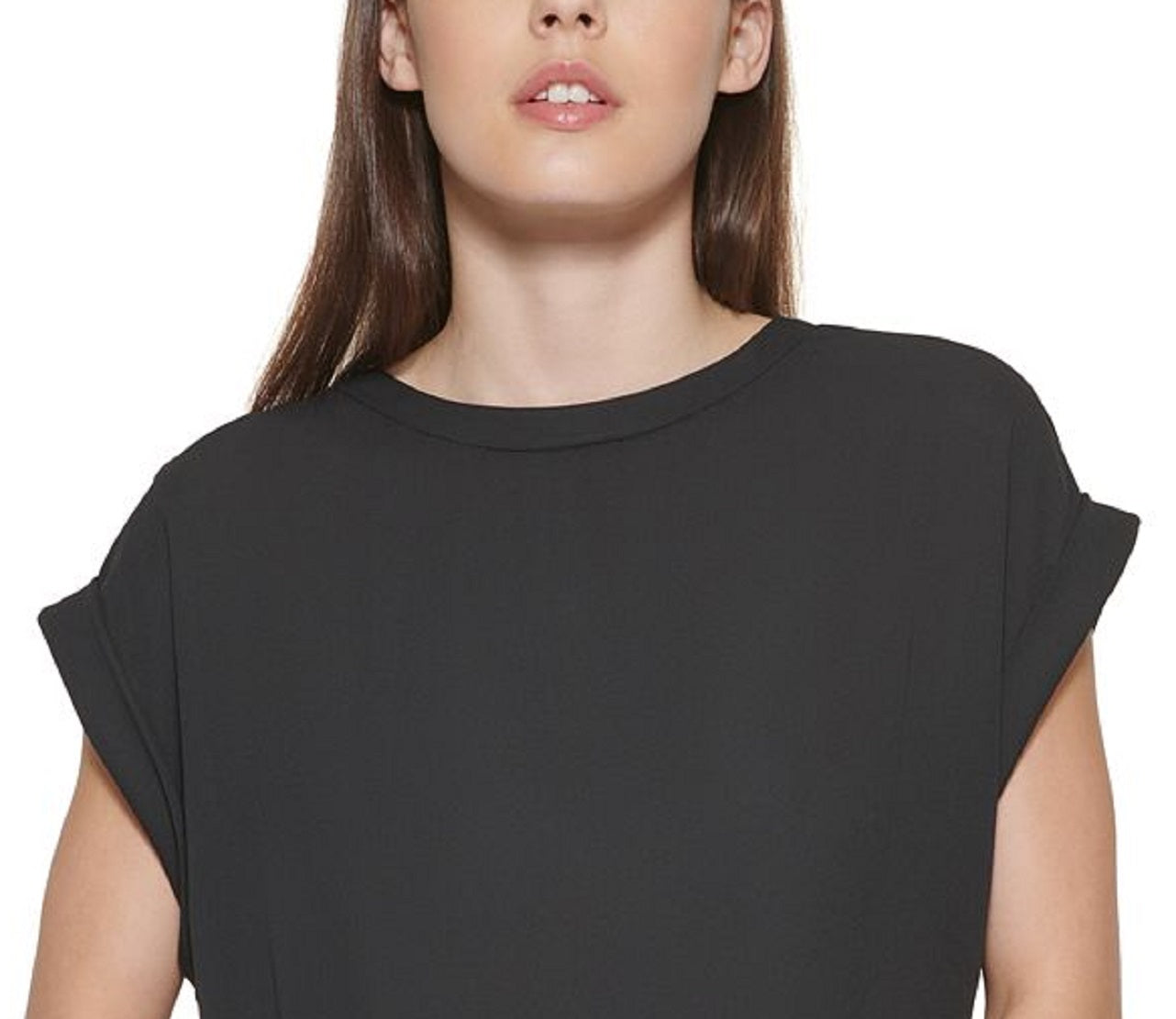 DKNY Women's Dolman Sleeve Top Black Size Small