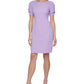 DKNY Women's Puff Sleeve Sheath Dress Purple Size 2