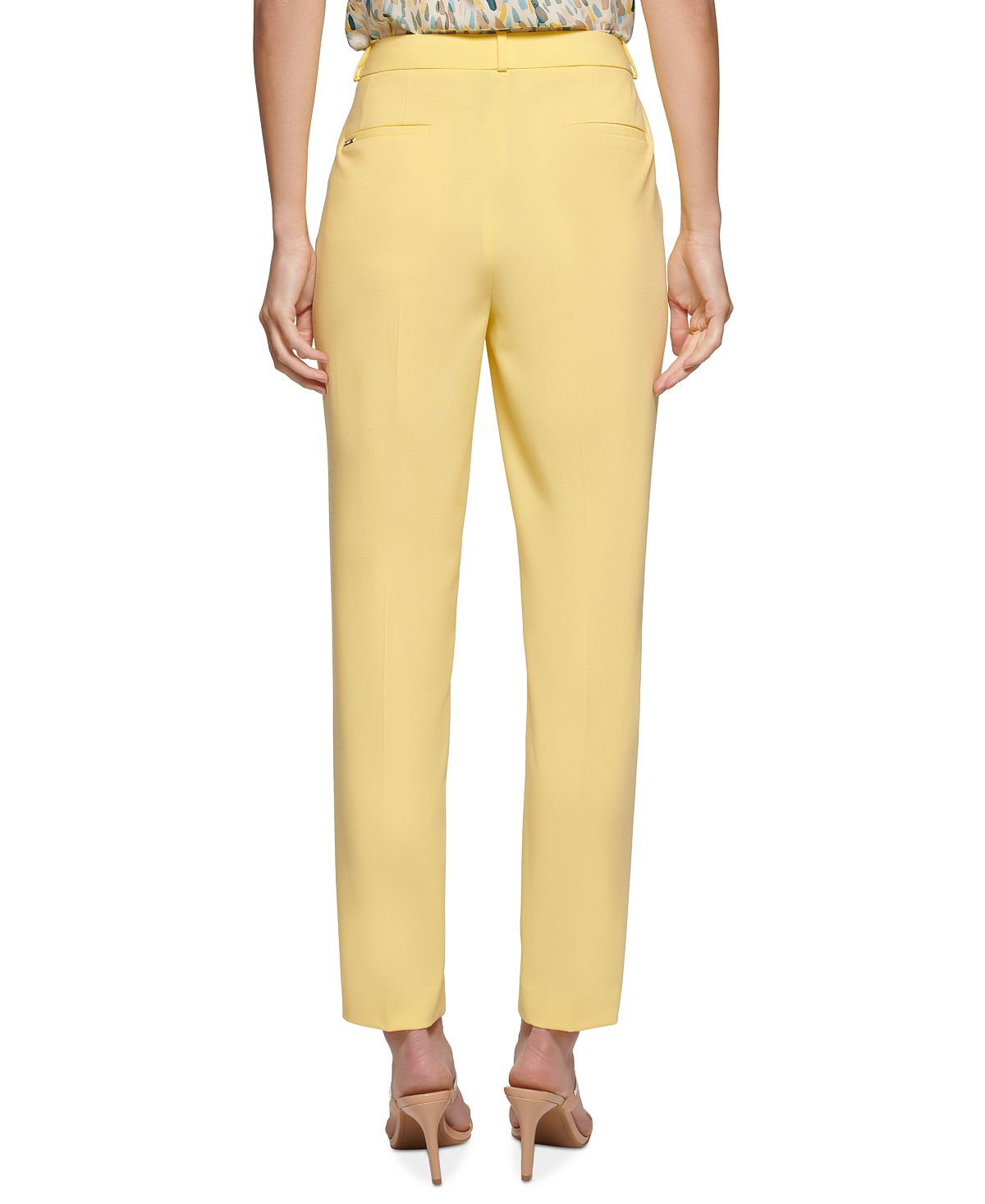 DKNY Women's Essex Pants Yellow Size 2