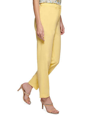 DKNY Women's Essex Pants Yellow Size 2