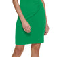 DKNY Women's Ruched Sheath Dress Green Size 12