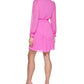 Dkny Women's Smocked-Waist Dress Pink Size 8