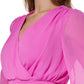 Dkny Women's Smocked-Waist Dress Pink Size 8