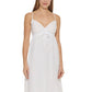 DKNY Women's V Neck Front Tie Maxi Dress Cover Up Swimsuit White Size Medium