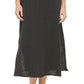 DKNY Women's V Neck Front Tie Maxi Dress Cover Up Swimsuit Black Size X-Large