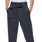 DKNY Women's Cropped Paperbag Waist Pants Blue Size 8
