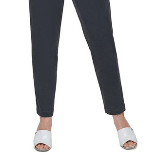 DKNY Women's Cropped Paperbag Waist Pants Blue Size 8