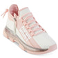 DKNY Women's Tokyo Lace Up Zip Sneakers White Size 7.5M