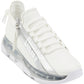 DKNY Women's Tokyo Lace Up Zip Sneakers White Size 7.5M