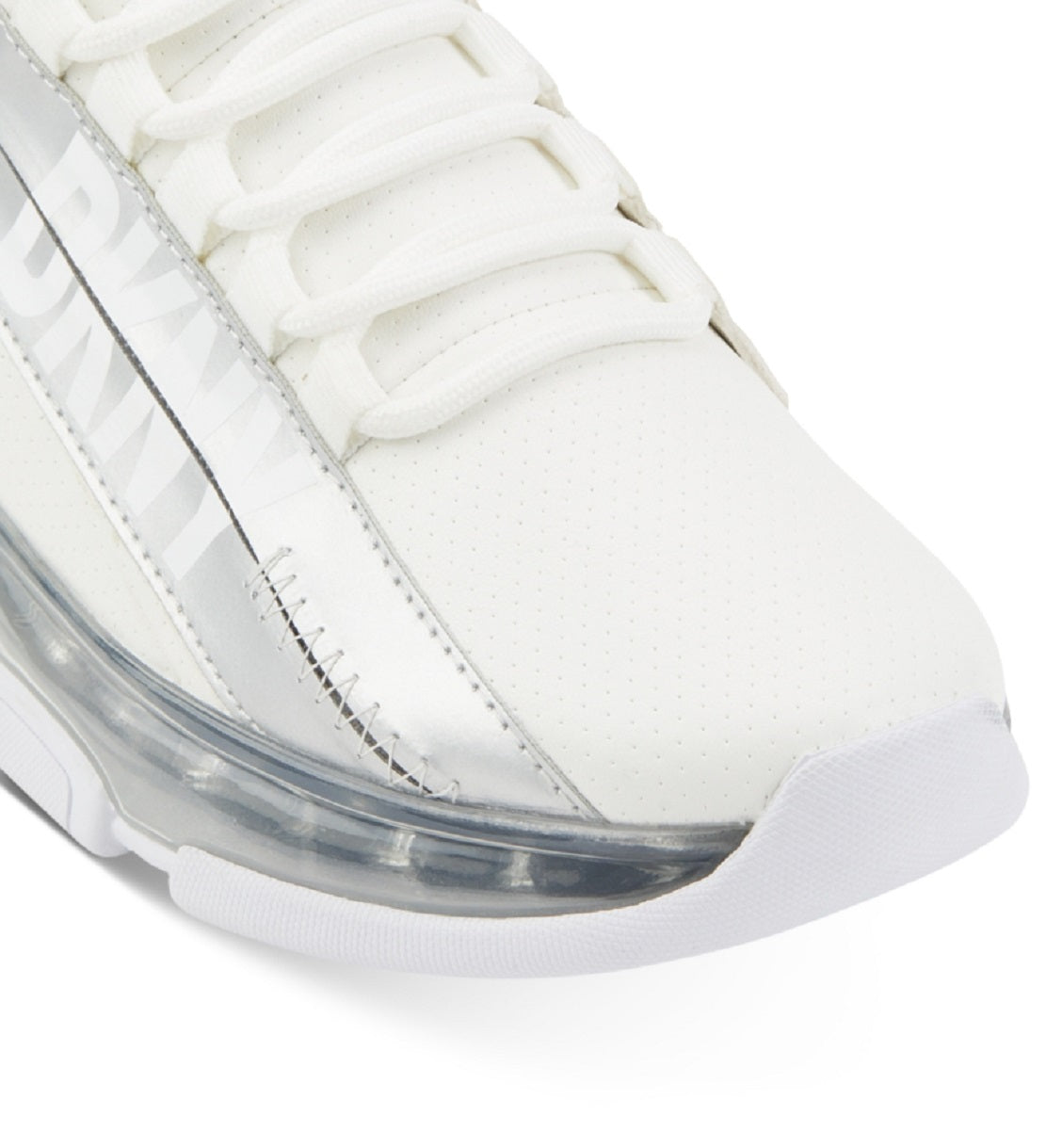 DKNY Women's Tokyo Lace Up Zip Sneakers White Size 7.5M