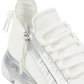DKNY Women's Tokyo Lace Up Zip Sneakers White Size 7.5M