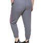 DKNY Women's Sport Tie Pocketed Drawstring Joggers Logo Graphic High Waist Pants Gray Size 3X