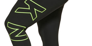 DKNY Women's High Waisted 7/8 Exploded Logo Leggings Black Size 2X