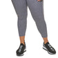 DKNY Women's Metallic Logo 7/8 Leggings Gray Size 2X