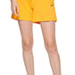 DKNY Women's Cotton Embroidered Logo Shorts Yellow Size X-Large