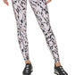 DKNY Women's Etched Zebra Print 7/8 Leggings Pink Size X-Small