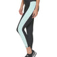 DKNY Women's Colorblocked Zip Front 7/8 Leggings Blue Size X-Large
