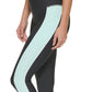 DKNY Women's Colorblocked Zip Front 7/8 Leggings Blue Size X-Large