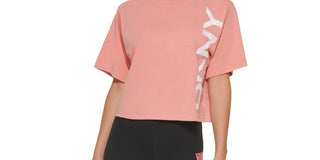 DKNY Women's Logo T-Shirt Orange Size XL