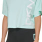 DKNY Women's Sport Logo T-Shirt Blue Size X-Large