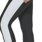 DKNY Women's Colorblocked Zip Front 7/8 Leggings Black Size Small