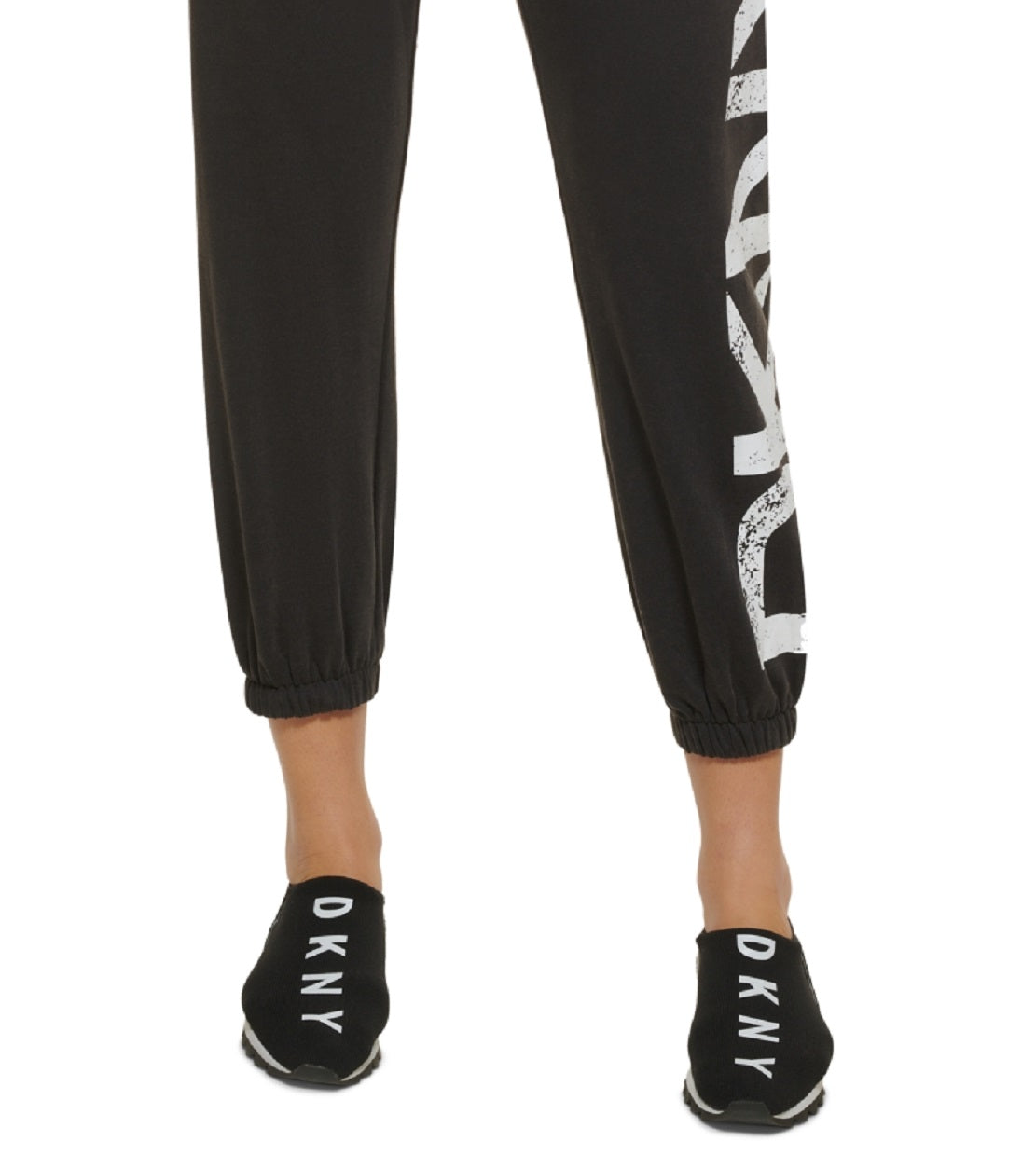 DKNY Women's Logo Joggers Black Size Medium