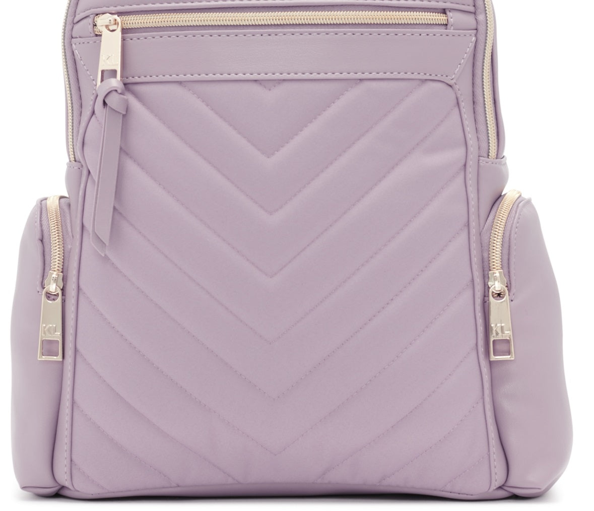 Karl Lagerfeld Paris Women's Chevron Backpack Purple Size Regular