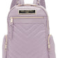 Karl Lagerfeld Paris Women's Chevron Backpack Purple Size Regular