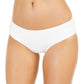 Michael Kors Women's Iconic Solids Shirred Bikini Swim Bottom White Size Medium