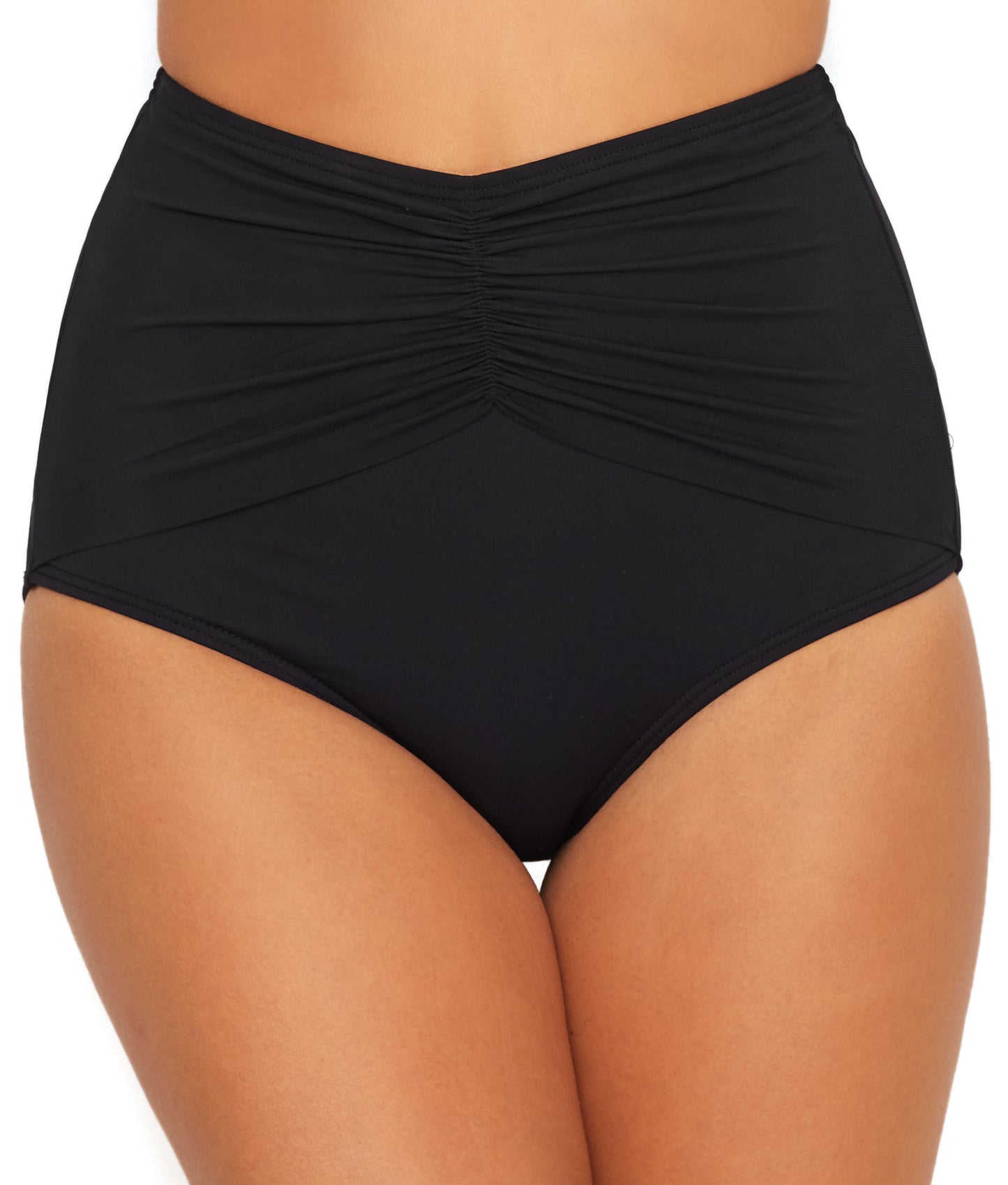 Coco Reef Women's Diva Mesh High Waist Bikini Bottoms Swimsuit Black