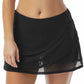 Coco Reef Women's Illusion Overlay Swim Skirt Swimsuit Black Size X-Large