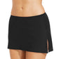 Coco Reef Women's Solid Slit Swim Skirt Swimsuit Black Size Small