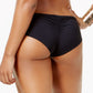 Vince Camuto Women's Riviera Shirred Cheeky Bikini Bottoms Swimsuit Black