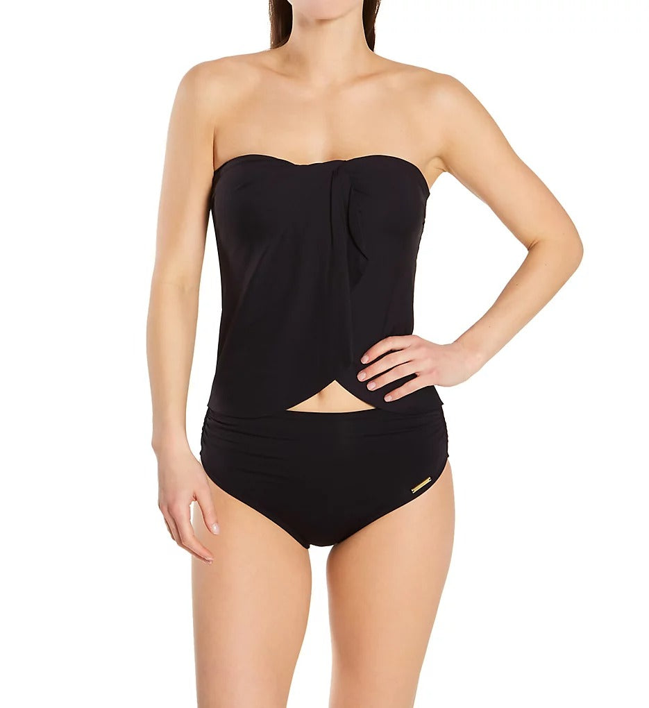 Vince Camuto Women's High Waisted Bikini Bottoms Swimsuit Black
