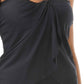 Vince Camuto Women's Strapless Draped Tankini Top Swimsuit Black