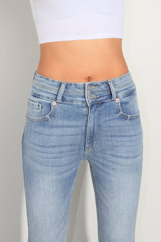 Artemis Vintage - Women's High Rise Stretch Double Waist Bootcut Jeans