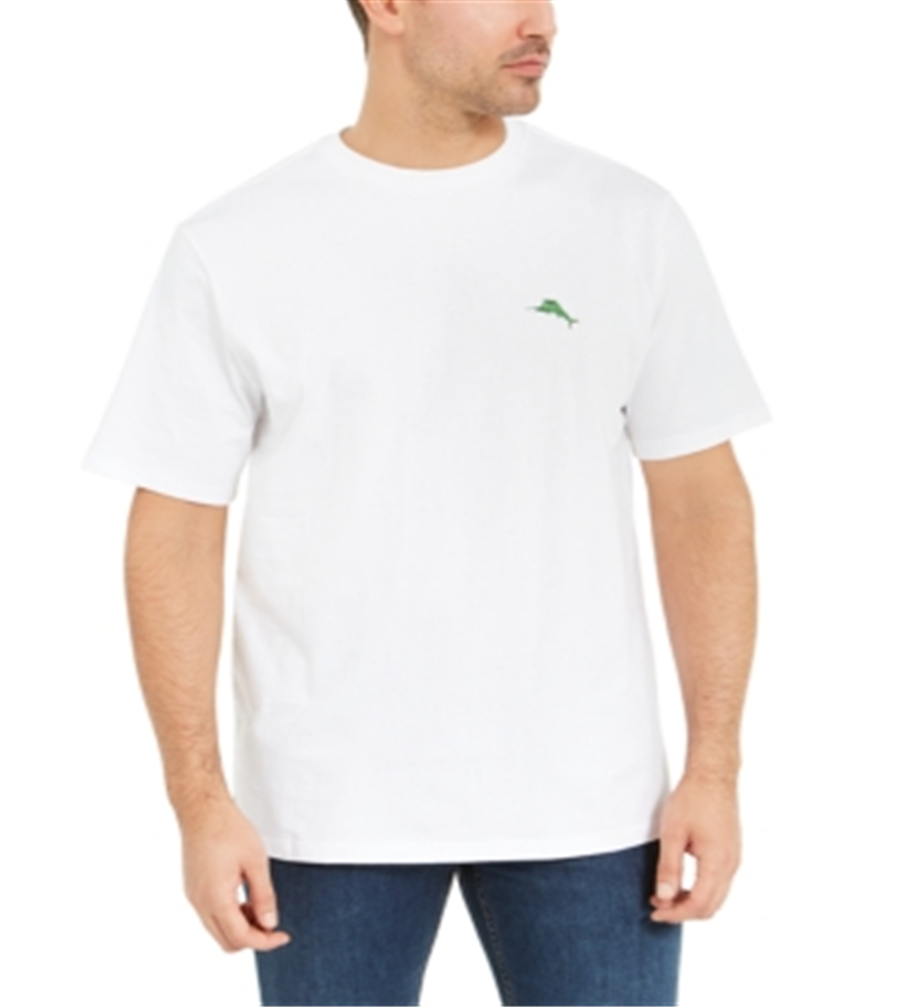 Tommy Bahama Men's Happy Little Palm Trees Graphic T-Shirt White Size X-Large