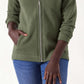 Tommy Bahama Women's Zip Front Stretch Cotton Jacket Green Size Medium