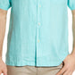 Tommy Bahama Men's Short Sleeve Sea Glass Camp Shirt Blue Size X-Large