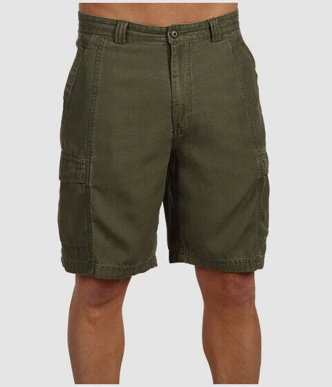 Tommy Bahama Men's Key Grip Cargo Shorts Green Size 33