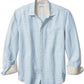 Tommy Bahama Men's Ventana Plaid Linen Button Up Shirt Blue Size Medium