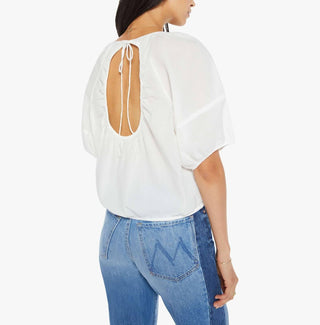 Mother - Crewneck Balloon Sleeves Blouse