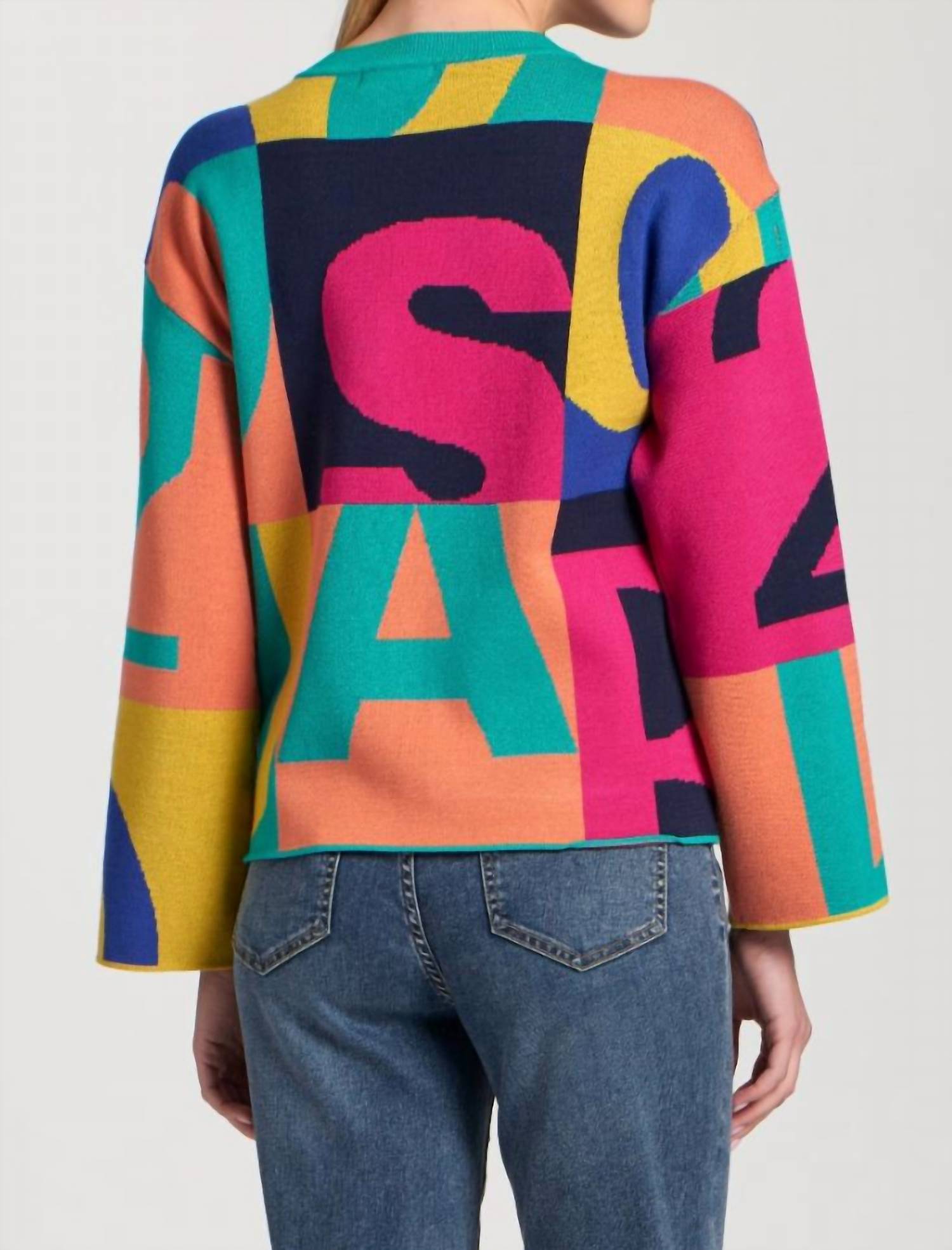 Apny - Graphic Graffiti Pullover Sweater