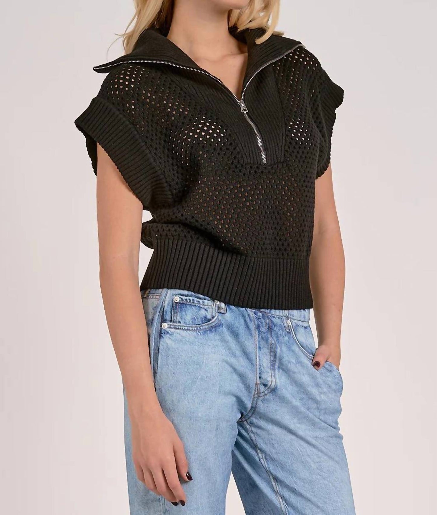 Elan - Allie Zip Up Top