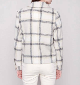Charlie B - Lurex Plaid Short Jacket