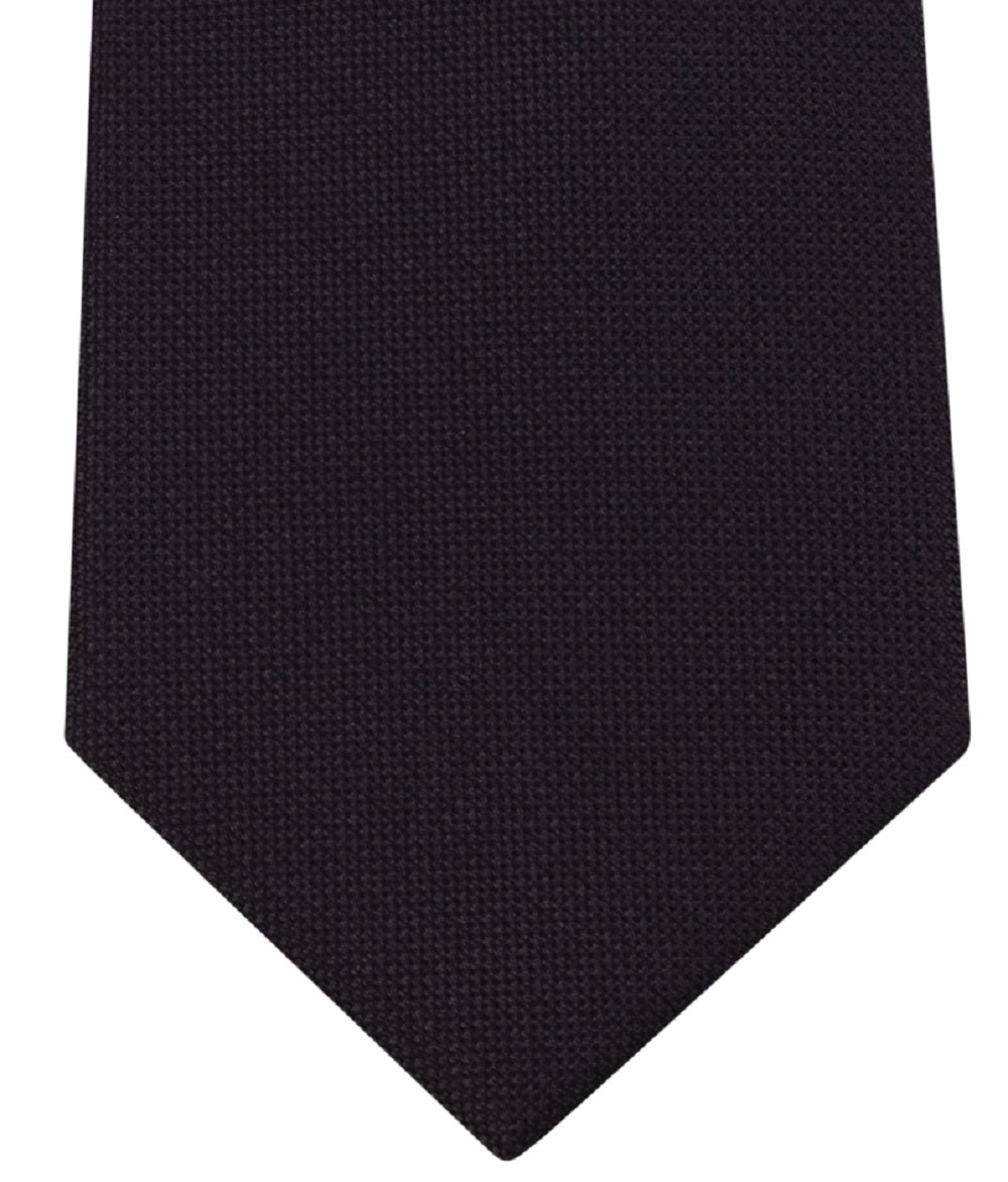 Calvin Klein Men's Spun Solid Slim Tie Black Size Regular