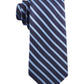 Tommy Hilfiger Men's Exotic Slim Stripe Silk Tie Blue Size Regular